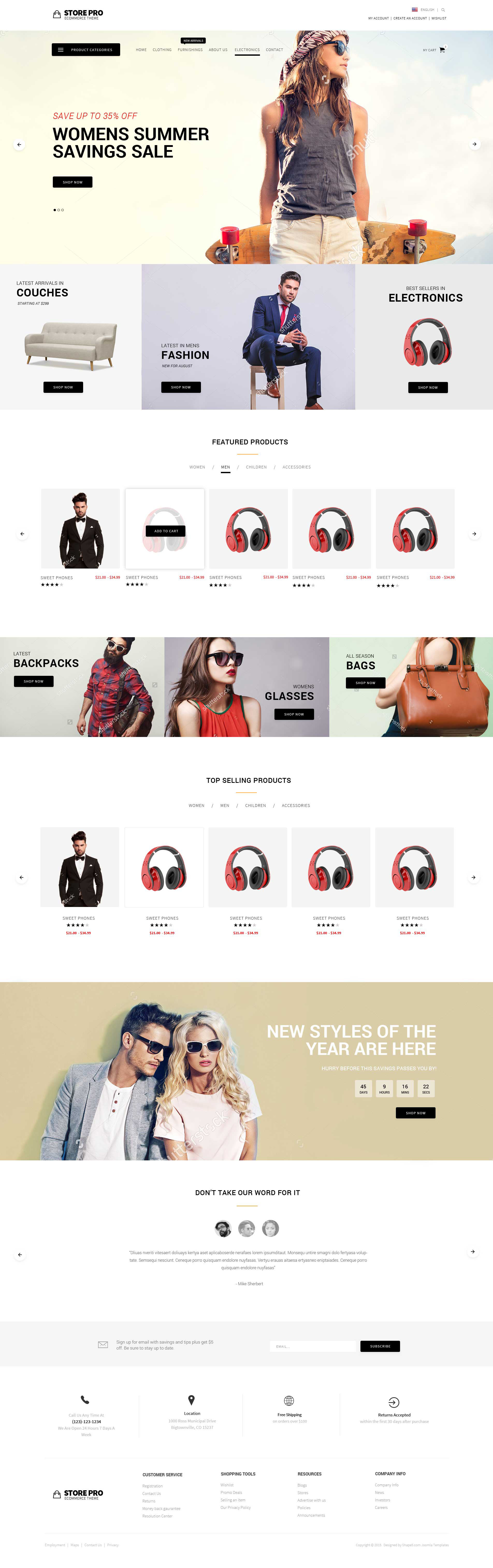 Shopping Website Template
